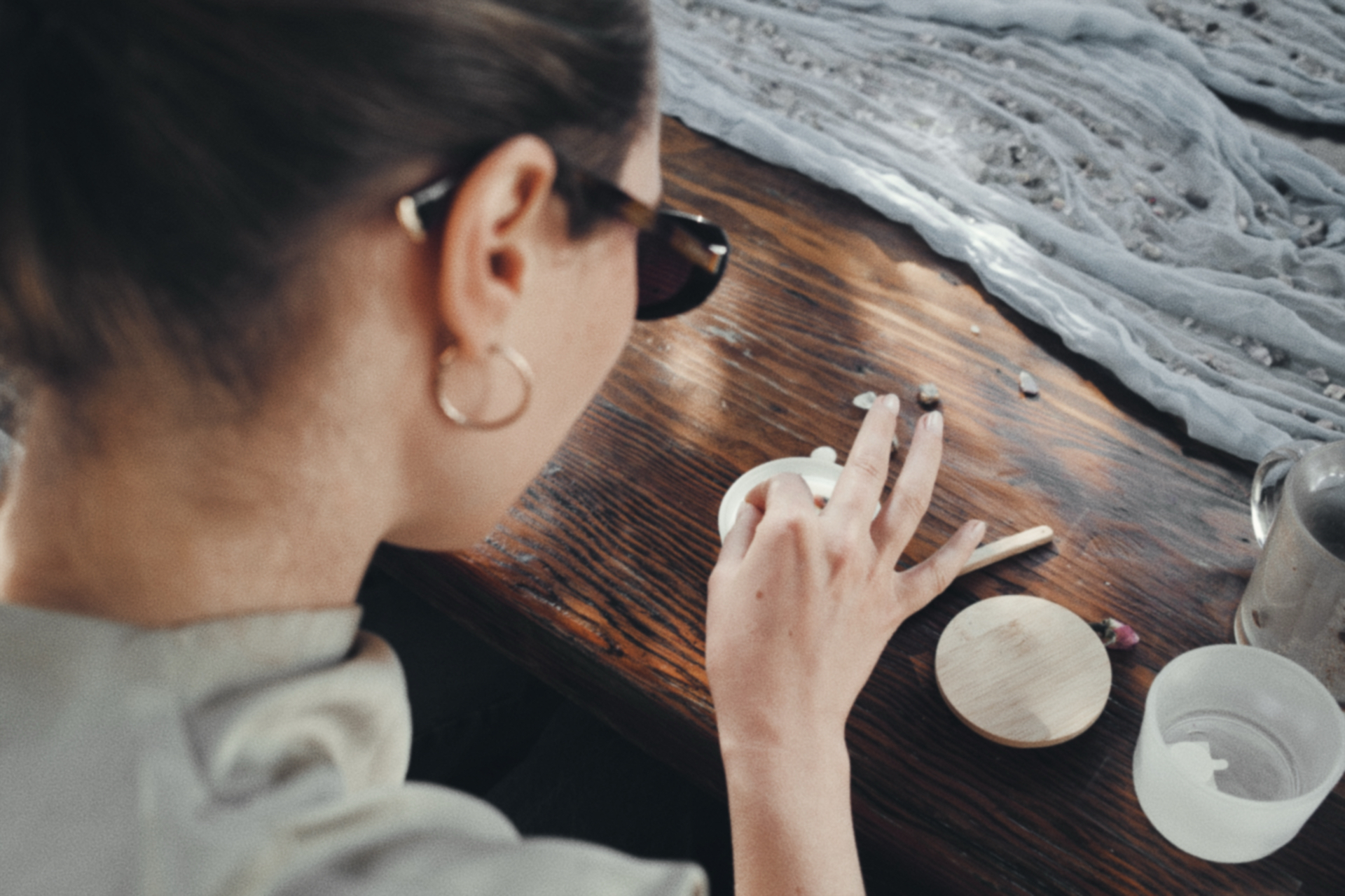 Textural clay background